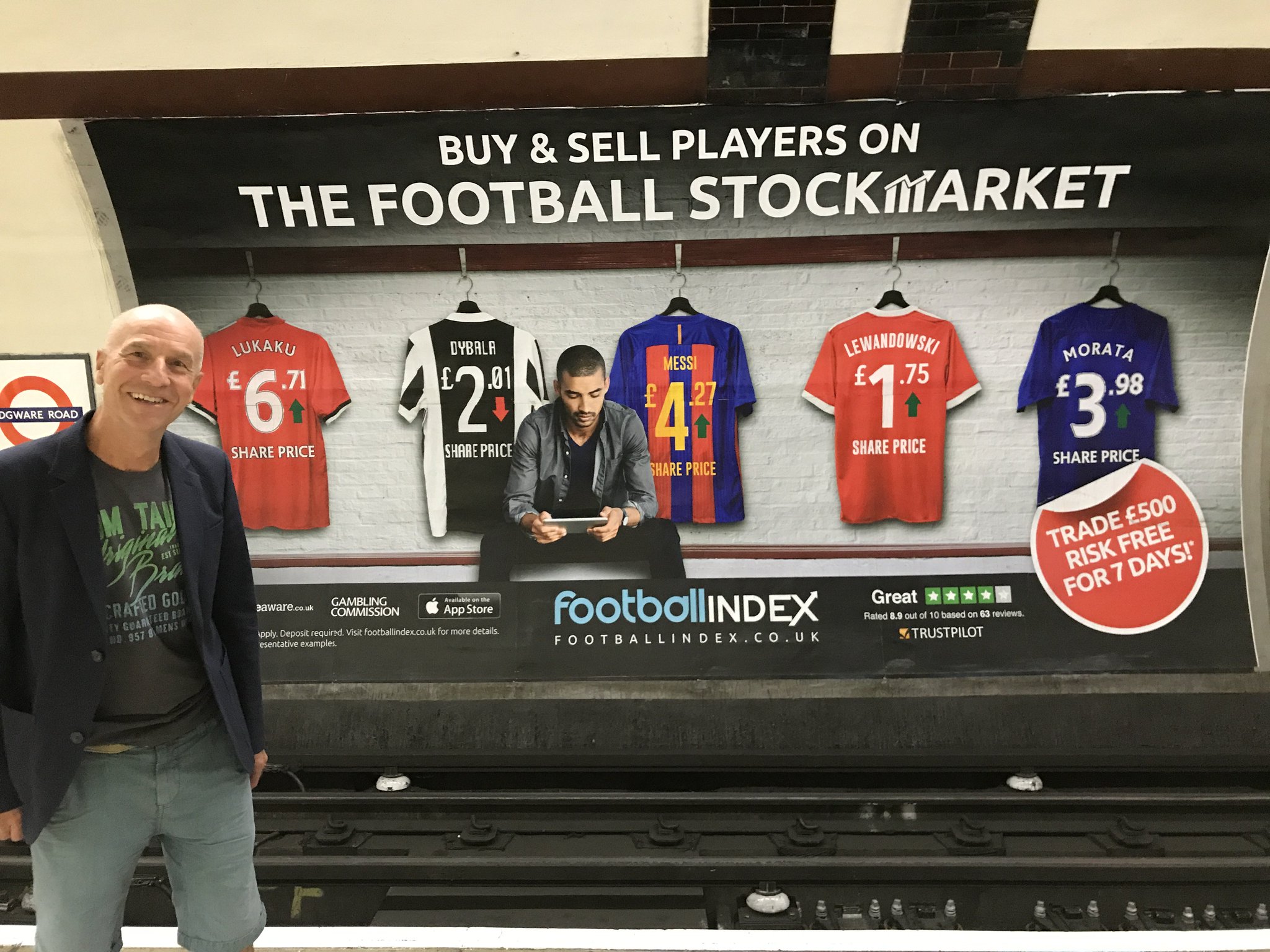 Football Index - London Underground Advert