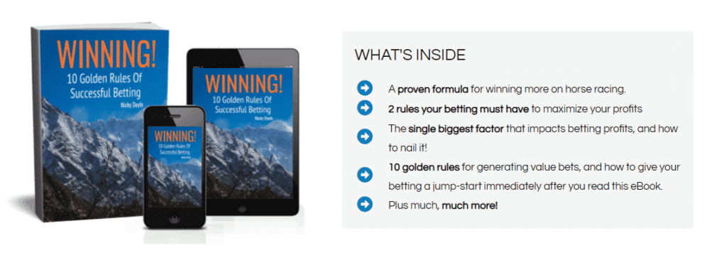 What's inside the '10 Golden Rules of Successful Betting' eBook.